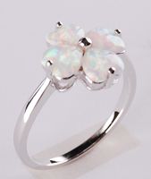 silver opal ring R58