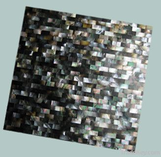 Black lip shell mosaic tiles for interior decoration