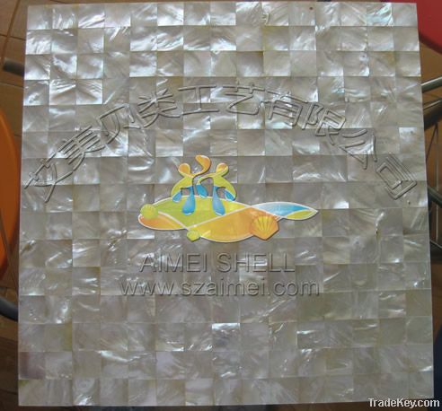 White lip shell mosaic tiles for interior decoration