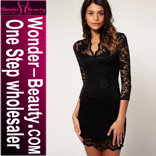 Ladies Lace Embroidered Dress