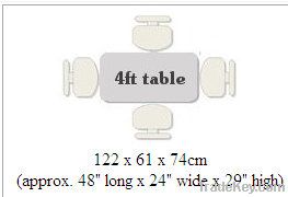 Eco-friendly outdoor folding table and chair