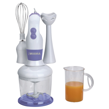 Multiuse powerful stick blender with chopper &amp; whisk.