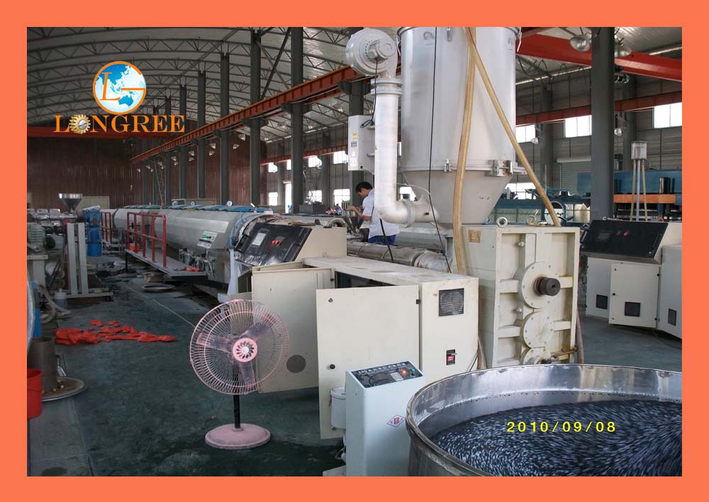 PE pipe extrusion line