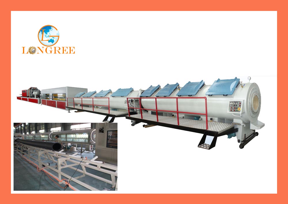 PE pipe extrusion line