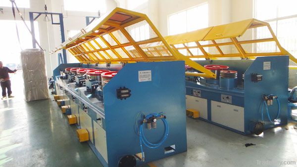 Straight line wire drawing machine