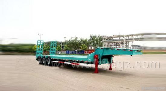 80T Wheelloader Carrier Low Bed Trailer