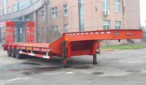 80T Wheelloader Carrier Low Bed Trailer