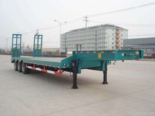 80T Wheelloader Carrier Low Bed Trailer