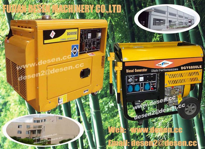 Air cooled diesel generator set