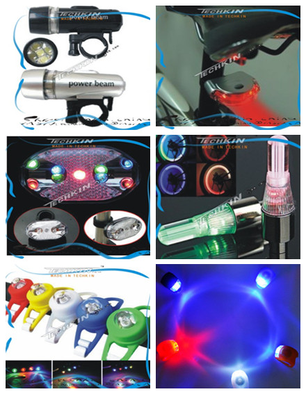 Wholesale Bicycle Lights / Bicycle taillights / silicone lamp