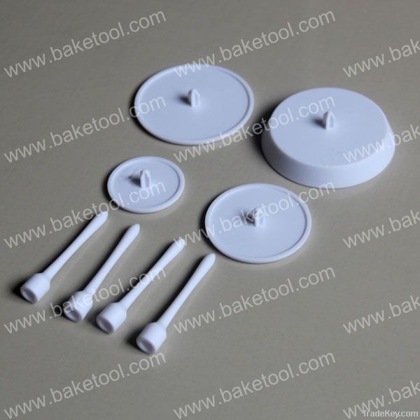 4pcs White Pallet Set Icing cake flower lifter Sugarcraft