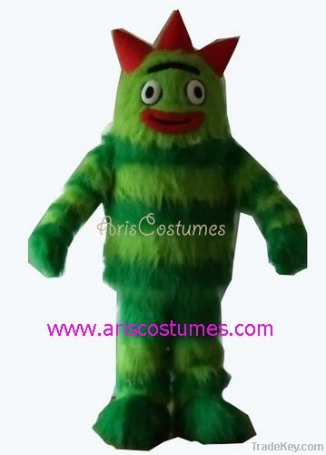 yo gabba gabba character brobee mascot costume, cartoon costumes