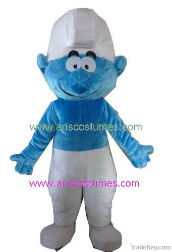 smurf mascot costume, cartoon mascot, party costumes