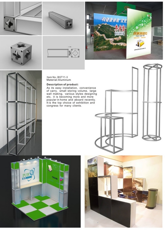 Aluminum profile exhibitions solutions