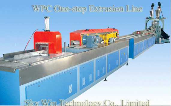 WPC One step profile extrusion line