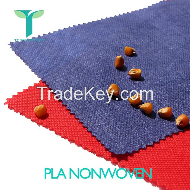 Polylactic Acid Spun-bond Non-woven Material Bio based Corn Starch 100% biodegradable PLA Spunbond Nonwoven Fabric