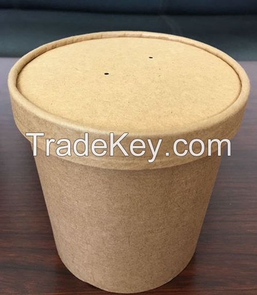 Take away disposable paper bucket