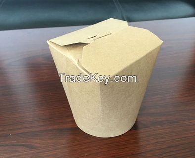 Deli/portable food kraft lunch box/PLA takeway pail/food container