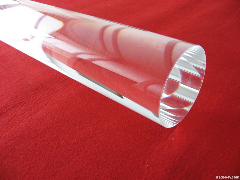 Clear fused quartz rod