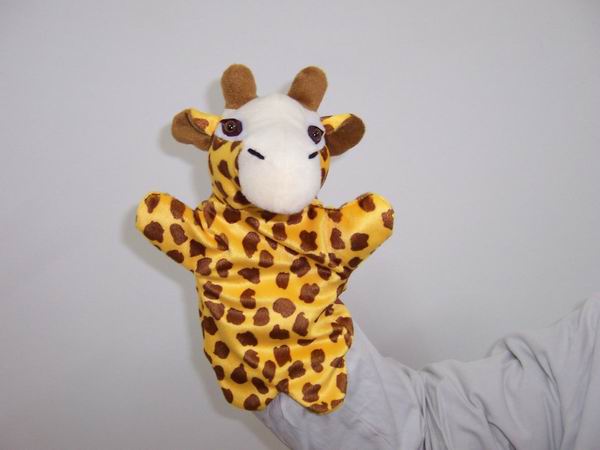 Plush Giraffe hand puppet