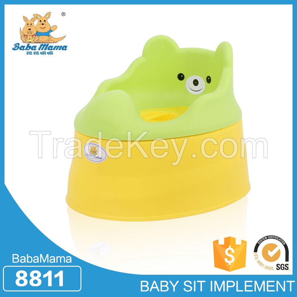 Plastic infant toilet baby color bear potty  seat trainer kid portable  toilet seat baby potty trainer potty chair