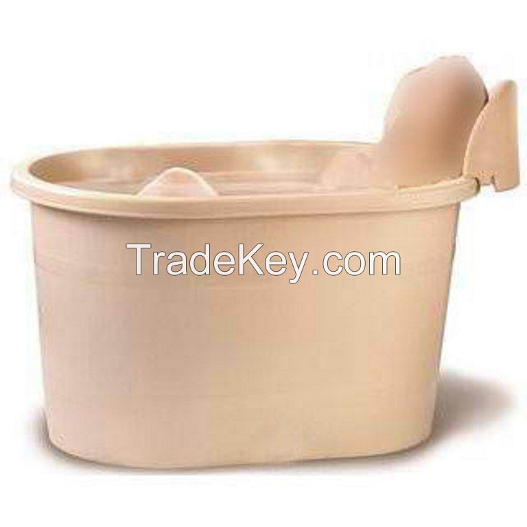 Small Portable Plastic Bathtub for Adult Soak.