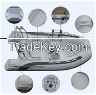 4.2m fiberglass RIB boat