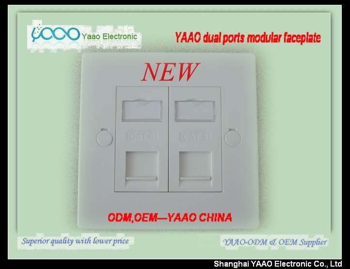 network rj45 keystone face plate