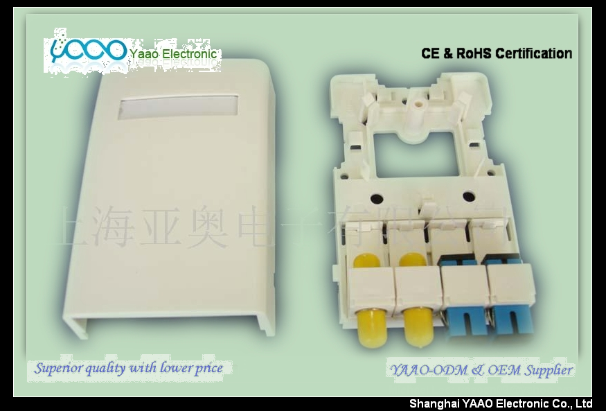 optic fiber network mounting box