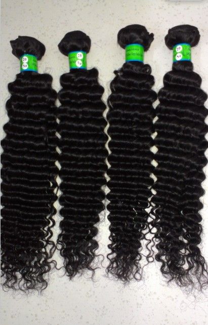 100% Pure Virgin Indian Hair Weft Deep wave with the best factory price