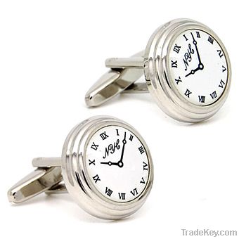 Novelty White Watches Modeling Cufflink