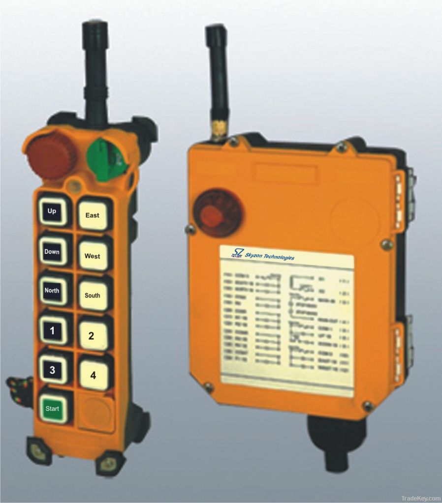 Wireless radio remote for crane