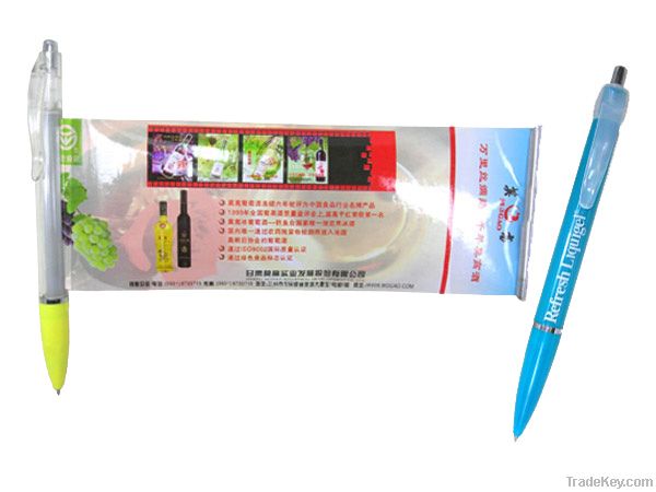 Promotional banner pen