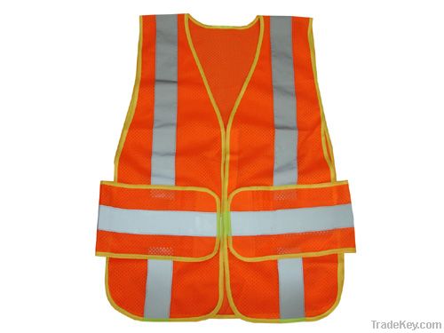 Traffic control safety vest for men