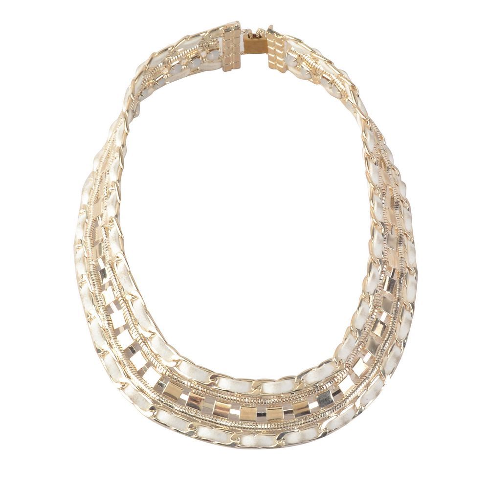 Milky Diamond Stone Necklace