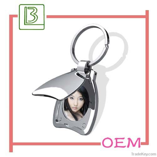 photo frame metal key chain