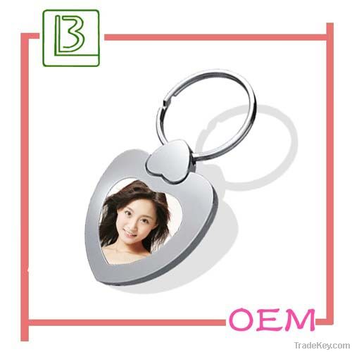 photo frame metal key chain