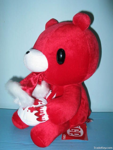 blood plush stuffed gloomy bear toys