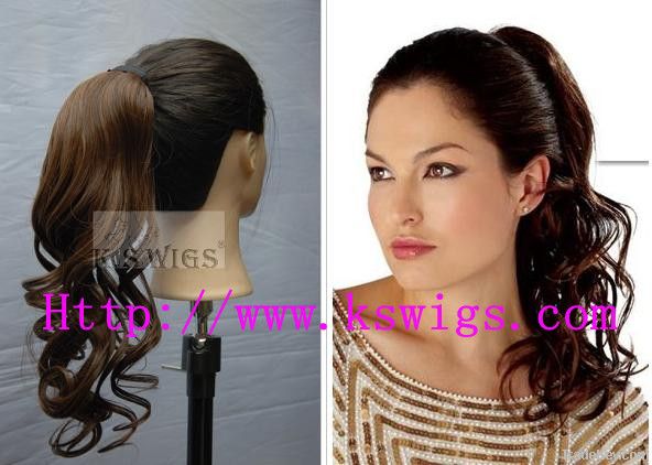 Bounce & gorgeous clip-in ponytail curly in stock