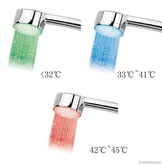 Temperature detecting LED shower HT-9012C