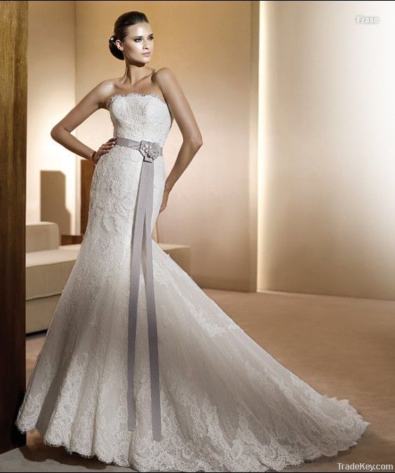 Lace wedding dress F016