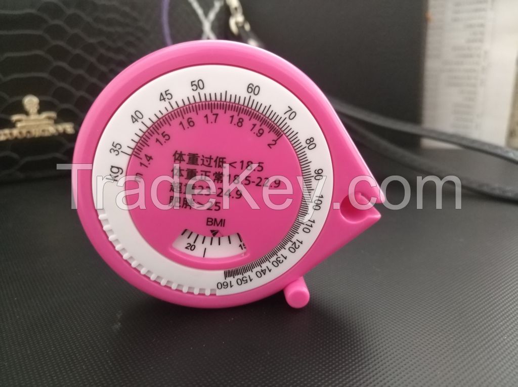 Body health waist plastic tape measure for 1.5m 60&#039;&#039; MOQ3000PCS