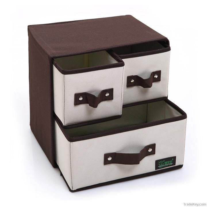 high-quality 3-drawers oxford storage box