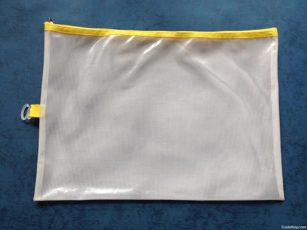 PVC mesh zipper bag