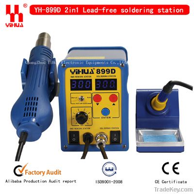 2 in 1 smd hot air Rework Station YIHUA 899D