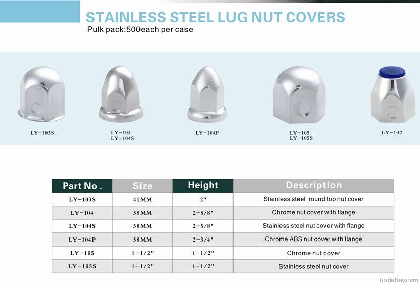 Stainless Steel Lug Nut Covers