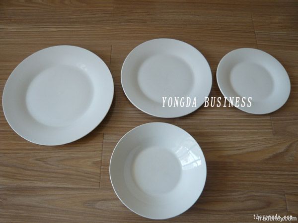 white porcelain dishes and plates