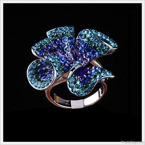 new fashion flower rings