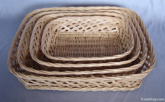 hand-made wicker basket for fruit