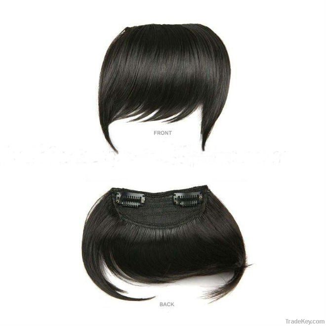 Clip-on Human Hair Bangs